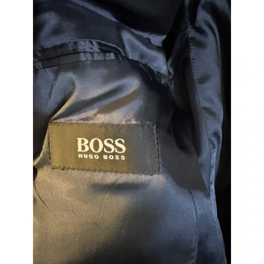 Hugo Boss Mens 38S Navy Wool Blazer Sport Coat Cerruti Superissimo 100s